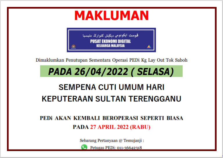 NOTIS-HARI-KEPUTERAAN-TERENGGANU
